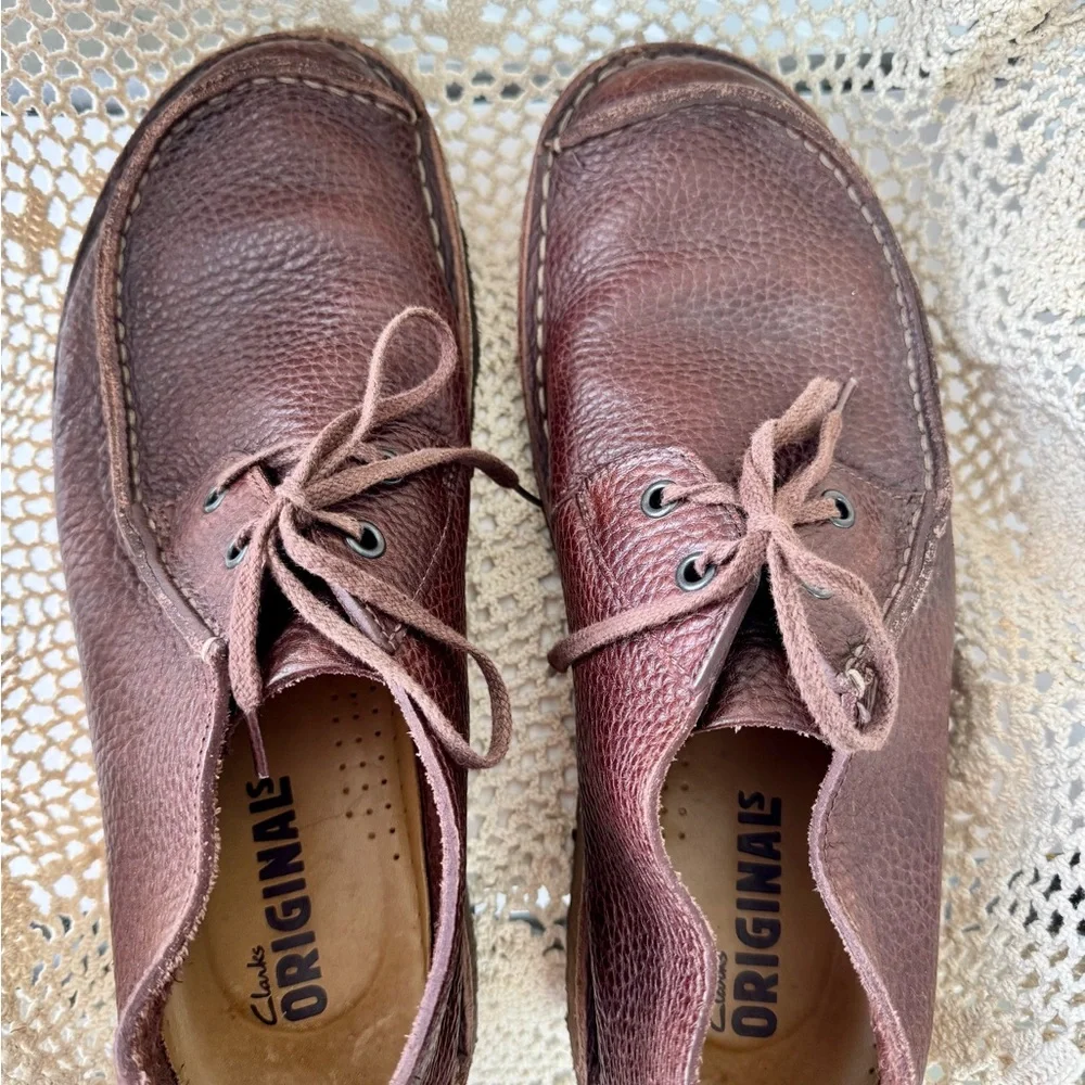 Clarks Originals Brown Leather Trek Shoes